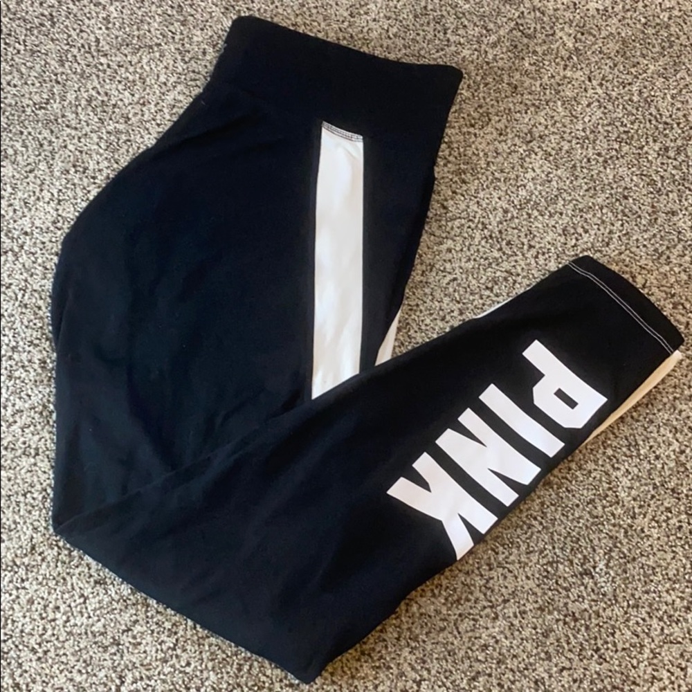 PINK brand fleece leggings.